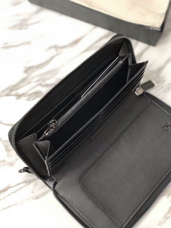 Buy Replica MCM Zip Around Wallet 029 (Black) - Buy Designer Bags ...