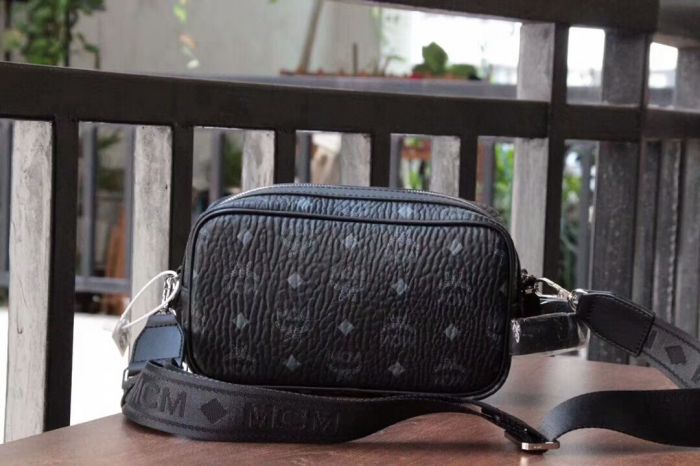 Buy Replica MCM Wash Bag in Visetos 002 (Black) - Buy Designer Bags ...
