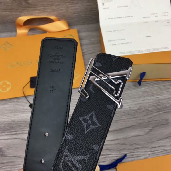 Buy Replica Louis Vuitton Line 40MM Reversible Belt with Silver Buckle ...
