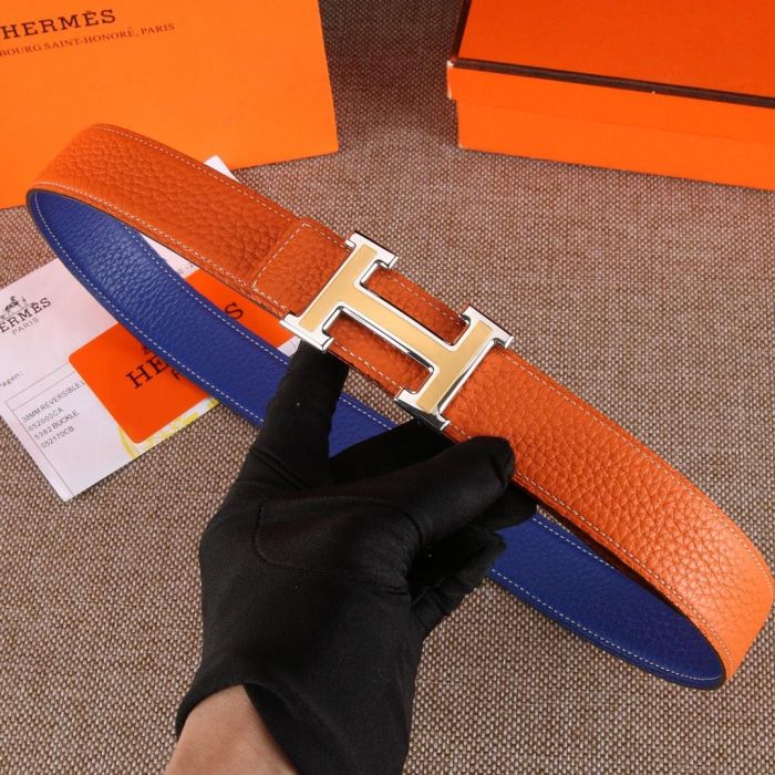 Buy Replica Hermes 32 mm H Strie belt buckle & Reversible leather strap ...