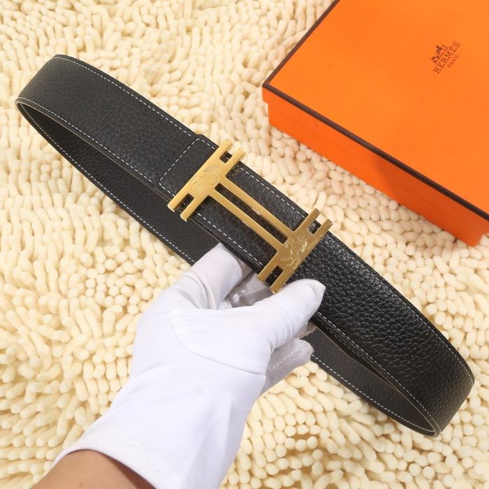 Buy Replica Hermes 38 mm H Strie belt buckle & Reversible leather strap ...