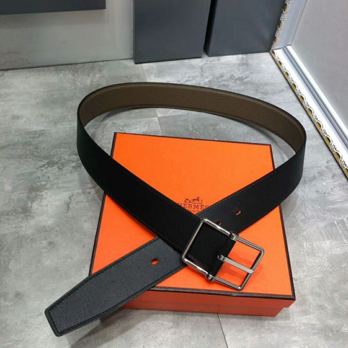 Buy Replica Hermes Saddle 38 mm Reversible Belt With Silver Buckle 022 ...