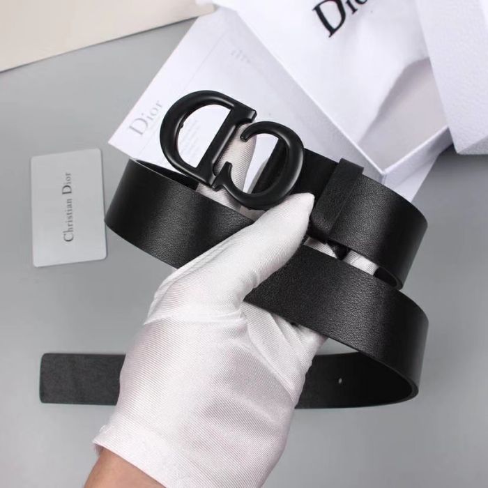 Buy Replica Dior 30mm Saddle Calfskin Belt Black With Black Buckle 503 ...