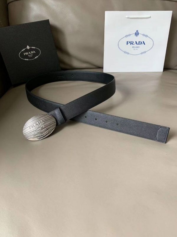Buy Replica Prada 34mm Saffiano Leather Belt Black 515 - Buy Designer ...