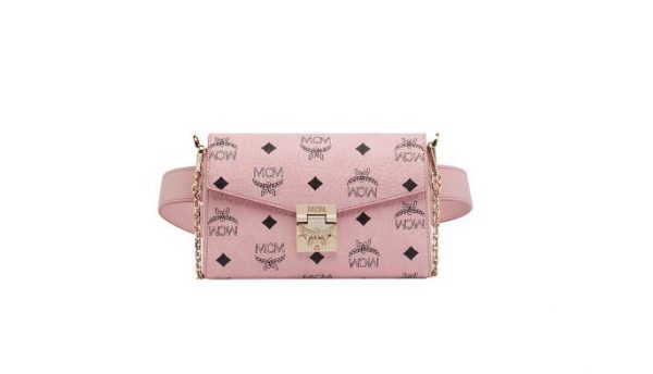 Buy Replica MCM Patricia Belt Bag in Visetos Light Pink - Buy Designer ...