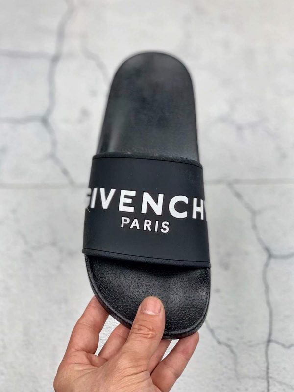 Buy Replica Givenchy Black Logo Pool Slide Sandals - Buy Designer Bags ...