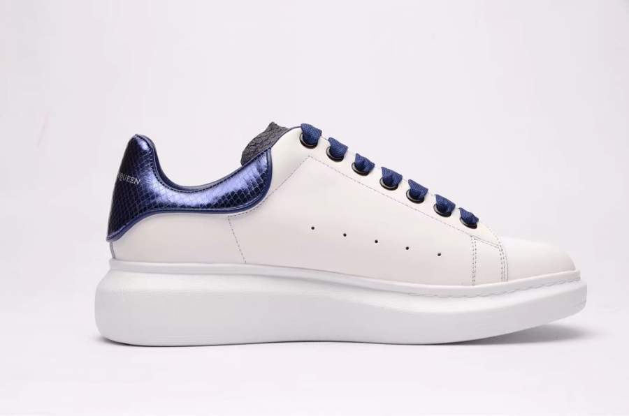Buy Replica Alexander McQueen Oversized Sole Blue Lace-up Sneakers ...