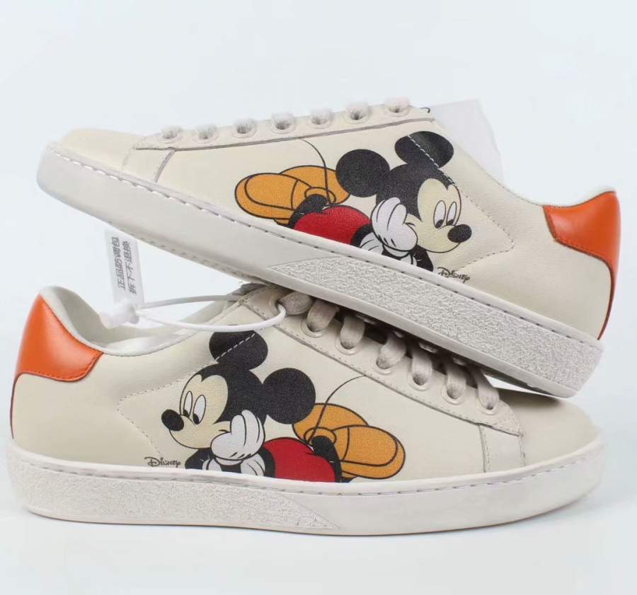 Buy Replica Gucci x Disney Mickey Mouse Print Rhyton Sneaker - Buy ...