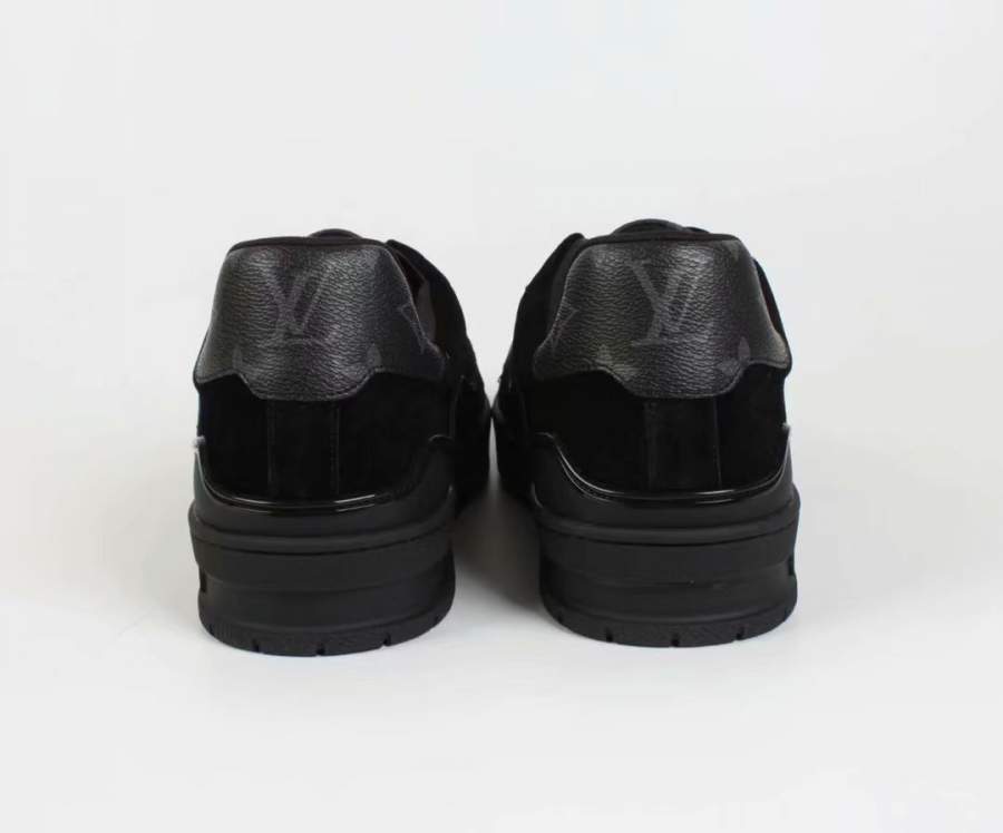 Buy Replica Louis Vuitton Monogram Canvas Trainer Sneaker Black - Buy ...