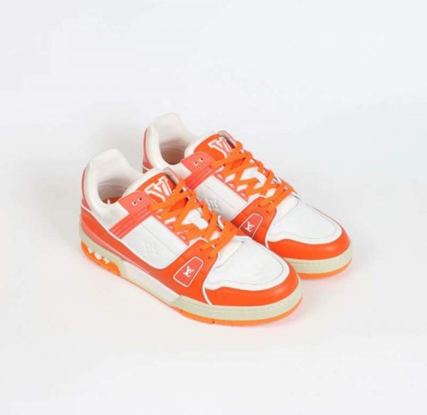 Buy Replica Louis Vuitton Lv Trainer Sneaker Orange - Buy Designer Bags ...