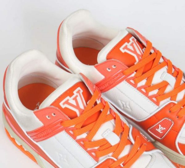 Buy Replica Louis Vuitton Lv Trainer Sneaker Orange - Buy Designer Bags ...