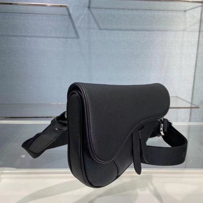Buy Replica Christian Dior Mini Saddle Bag Black Grained Calfskin 017 ...