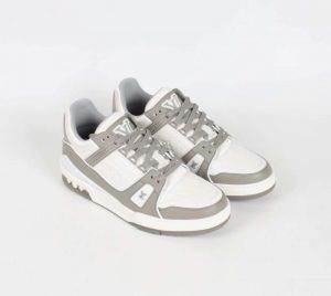 Buy Replica Louis Vuitton Lv Trainer Sneaker In Gray White - Buy ...