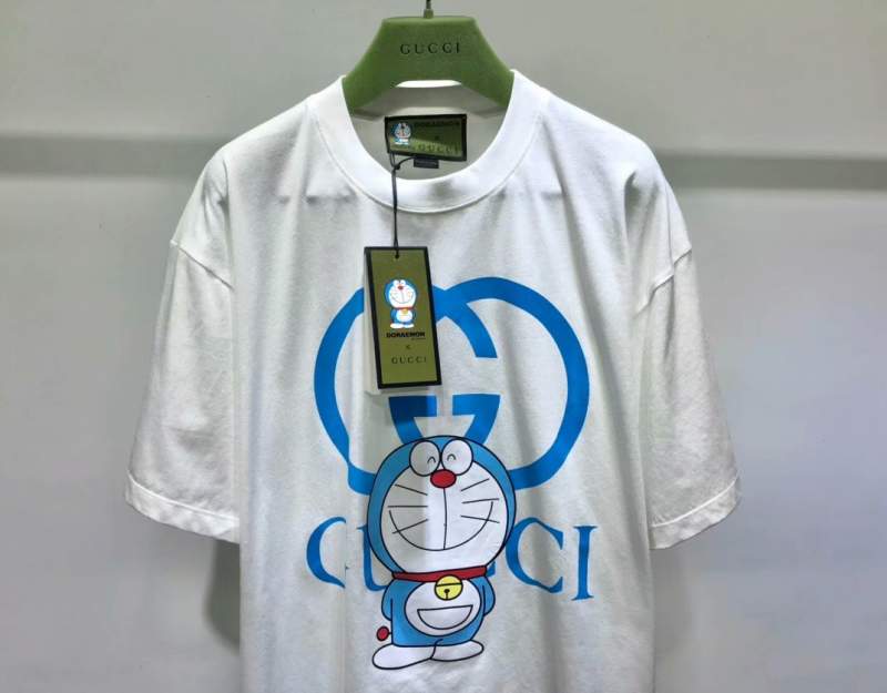 Buy Replica Gucci x Doraemon Cotton T-shirt White - Buy Designer Bags ...