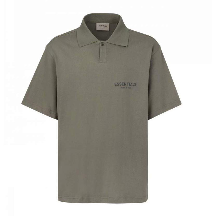 Buy Replica Fear Of God Essentials Polo Shirt Dark Gray - Buy Designer ...