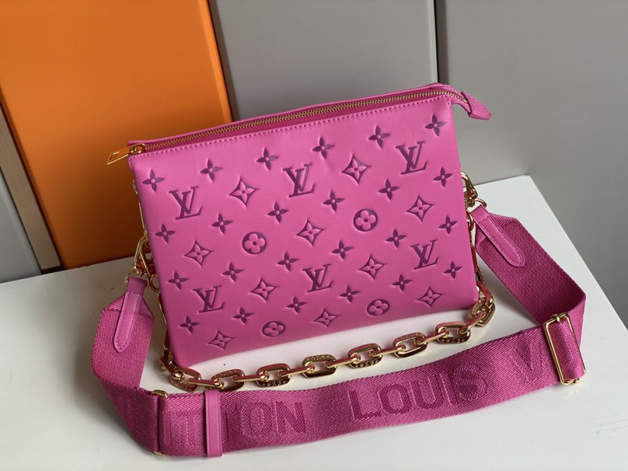 Buy Replica Louis Vuitton M58628 COUSSIN PM Pink/Purple - Buy Designer ...