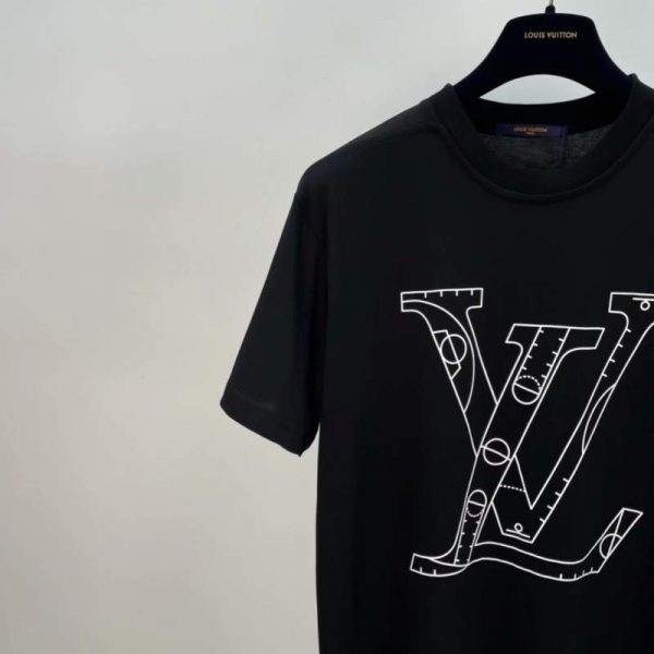 Buy Replica Louis Vuitton X NBA National Basket Ball T-shirt Black ...