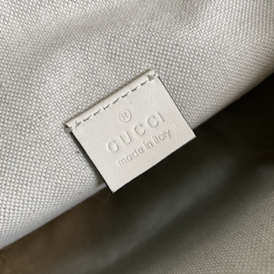Buy Replica Gucci GG embossed belt bag 645093 White leather 097 - Buy ...