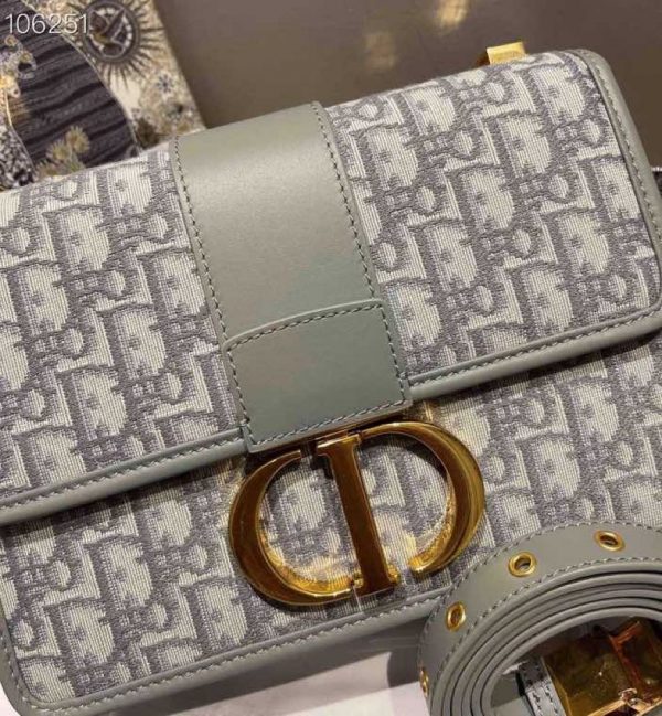 Buy Replica Dior 30 MONTAIGNE BAG Gray Dior Oblique Jacquard 041 - Buy ...