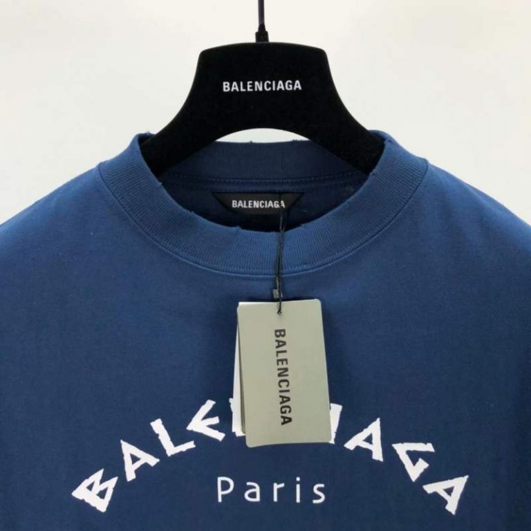 Buy Replica Balenciaga Athletes Print T-shirt In Blue - Buy Designer ...