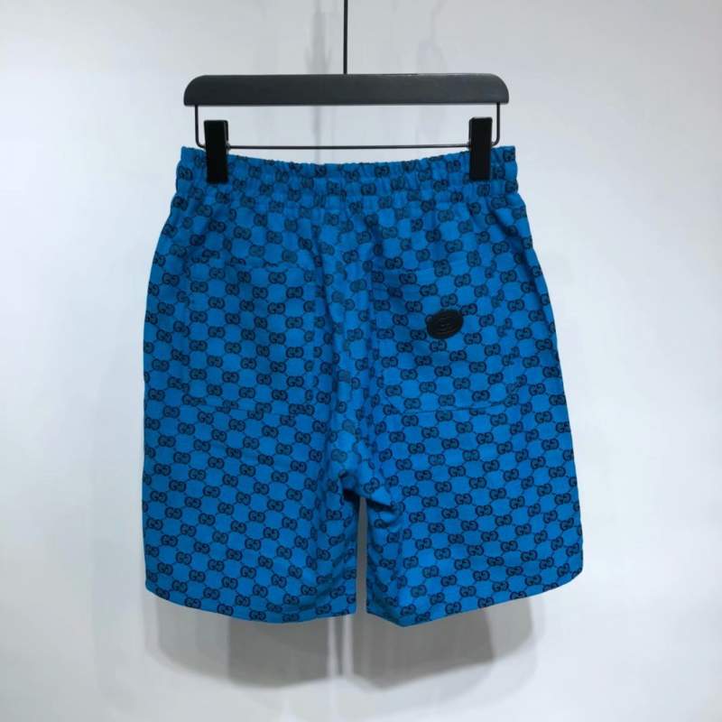 Buy Replica Gucci GG Logo Print Shorts In Blue - Buy Designer Bags ...