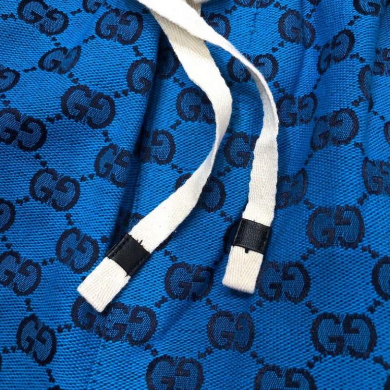 Buy Replica Gucci GG Logo Print Shorts In Blue - Buy Designer Bags ...