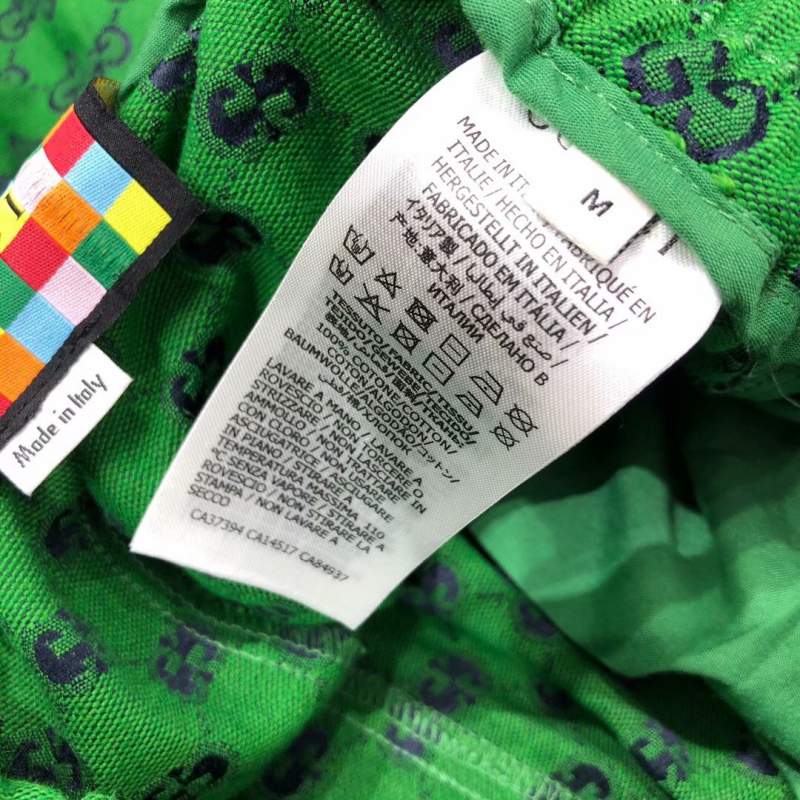 Buy Replica Gucci GG Logo Print Shorts In Green - Buy Designer Bags ...