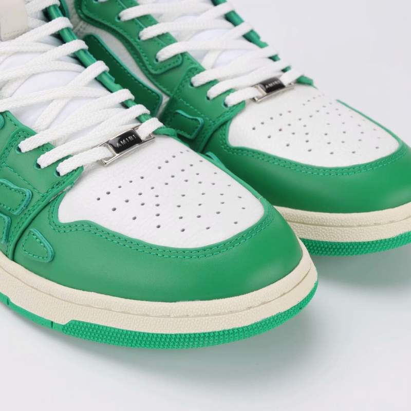 Buy Replica Amiri Skeleton High Top Sneakers In Green White - Buy ...