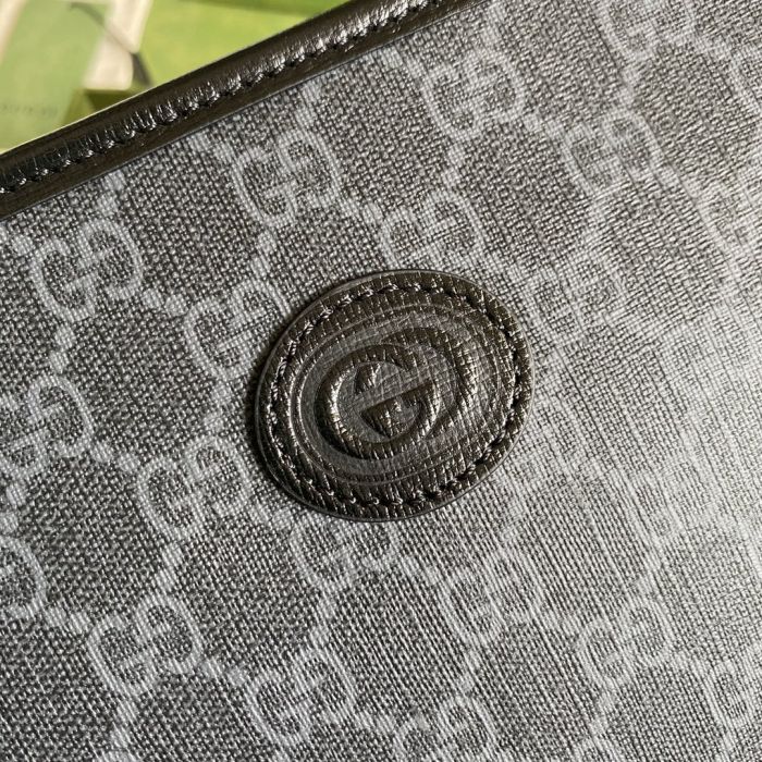 Buy Replica Gucci Beauty case with Interlocking G 672956 Black GG ...
