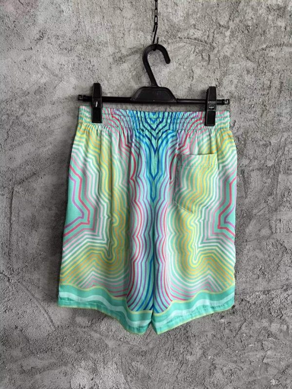 Buy Replica Casablanca Masao San Wave-Print Silk Shorts - Buy Designer ...