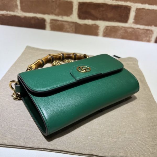Buy Replica Gucci Diana mini bag 675795 Green leather - Buy Designer ...