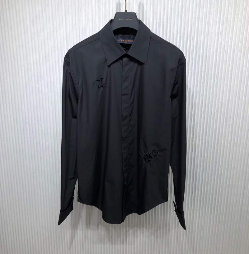 Buy Replica Louis Vuitton 2023 Long Sleeve Shirt Black - Buy Designer ...