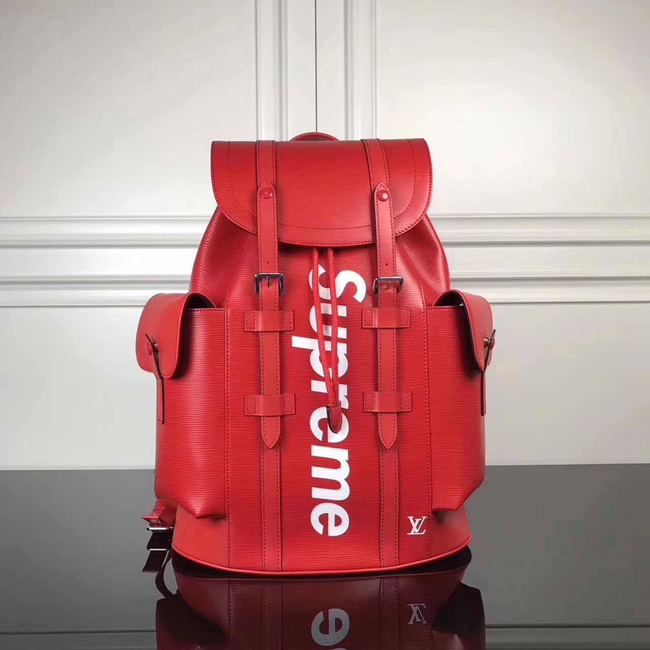 Buy Replica Louis Vuitton x Supreme Christopher Epi Red Backpack - Buy ...