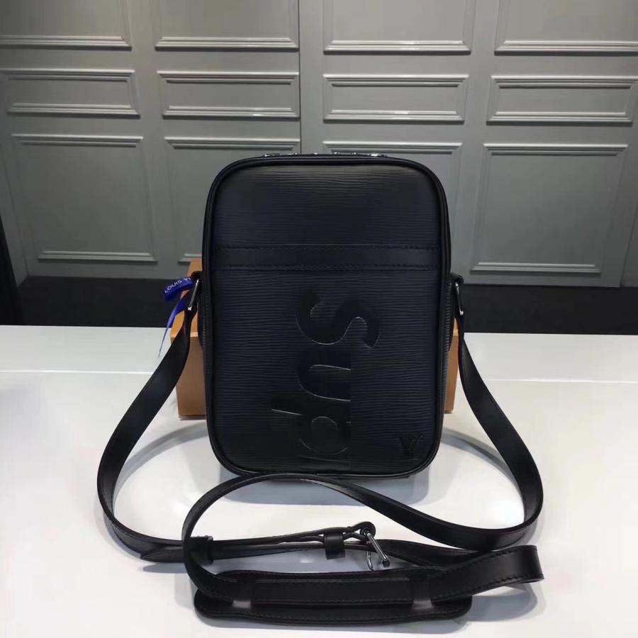 Buy Replica Louis Vuitton x Supreme Danube PM Epi Leather Black Hand Shoulder Bag - Buy Designer ...