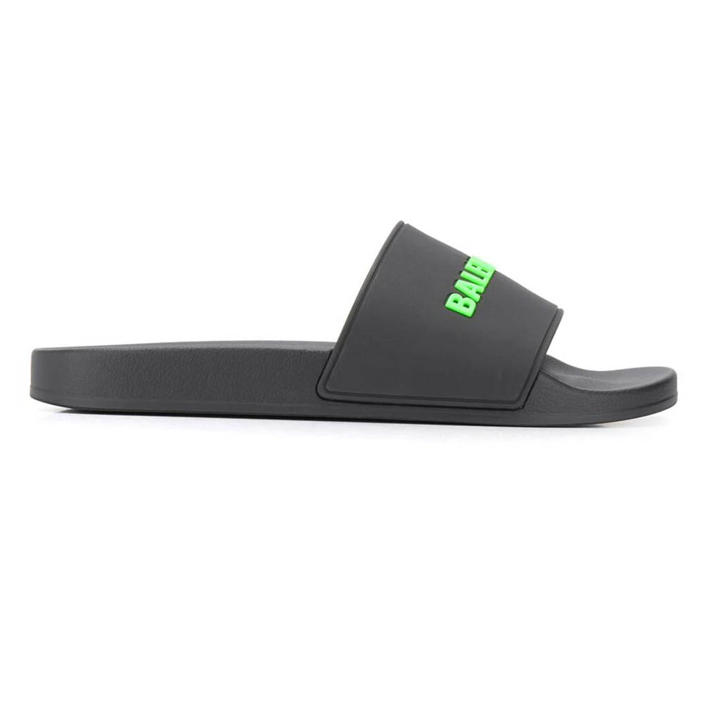 Buy Replica Balenciaga Pool Slide Sandal Black And Green - Buy Designer