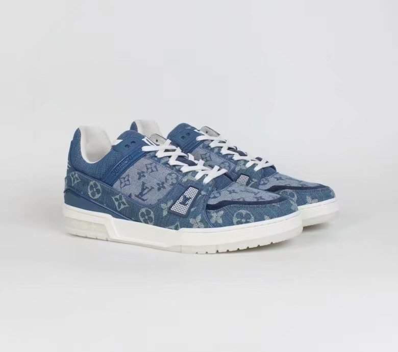 Buy Replica Louis Vuitton Monogram Denim Trainer Sneaker - Buy Designer ...