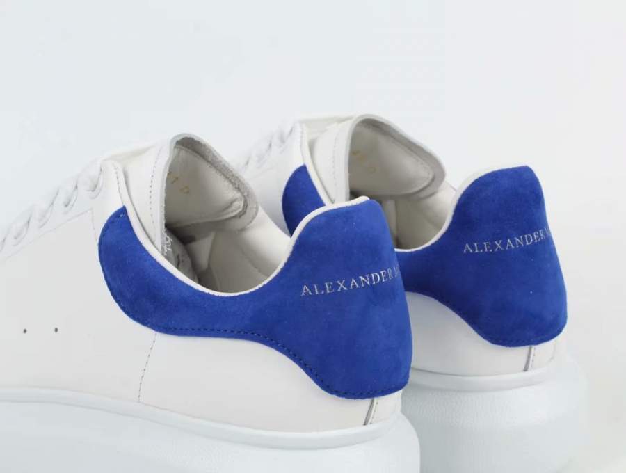 white and blue alexander mcqueen's