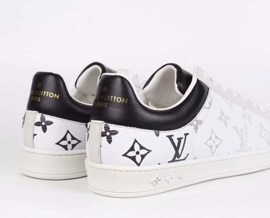 Buy Replica Louis Vuitton Monogram Canvas Luxembourg Sneaker Black And White - Buy Designer Bags ...