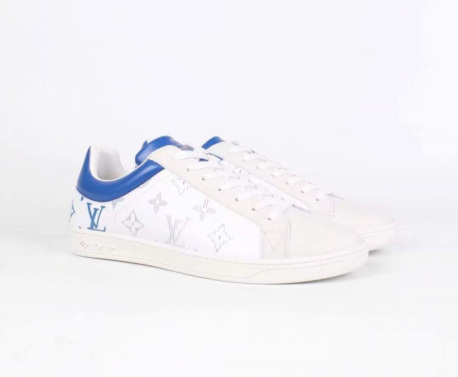 Buy Replica Louis Vuitton Monogram Canvas Luxembourg Sneaker White And Blue - Buy Designer Bags ...