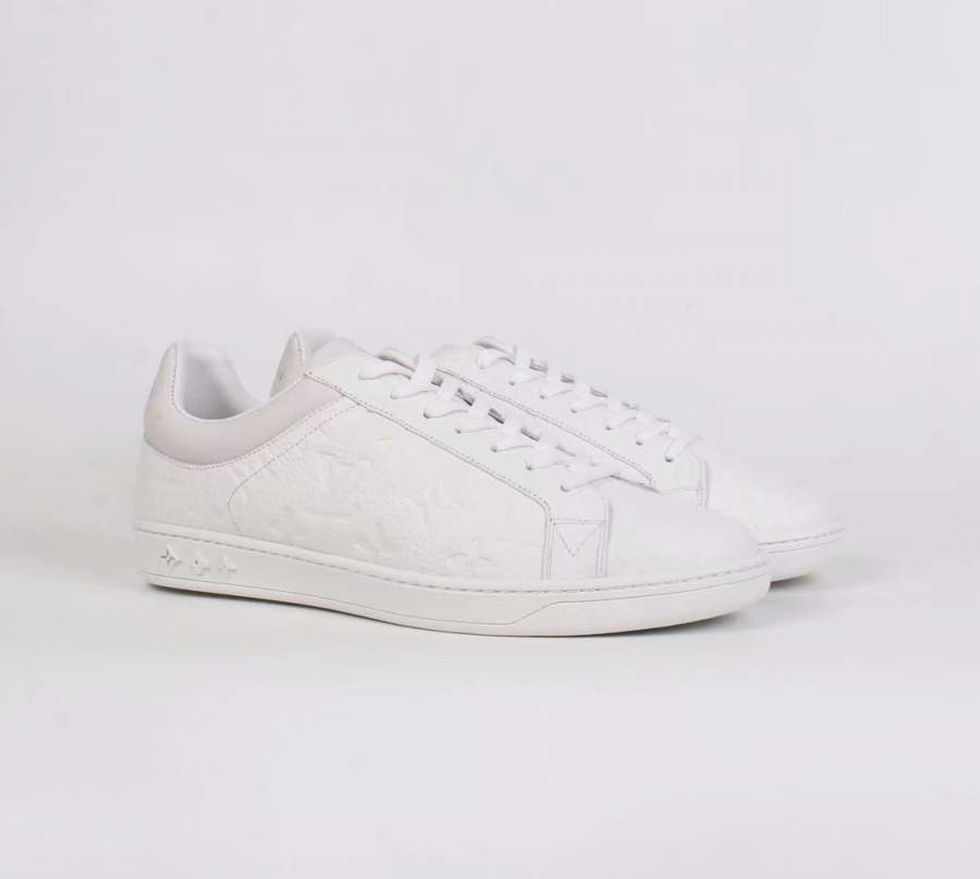 Buy Replica Louis Vuitton White Monogram Canvas Luxembourg Sneaker - Buy Designer Bags ...