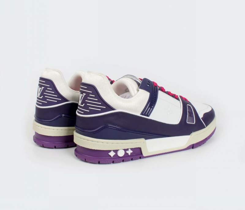 Buy Replica Louis Vuitton Lv Trainer Sneaker Purple - Buy Designer Bags, Sunglasses, Shoes ...