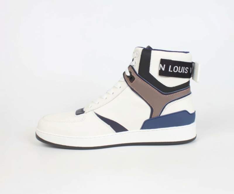 Buy Replica Louis Vuitton Rivoli High-Top Sneaker Boot Blue White - Buy Designer Bags ...