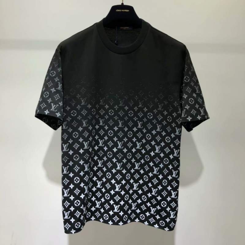 Buy Replica Louis Vuitton Gradient Monogram T-Shirt Black - Buy ...