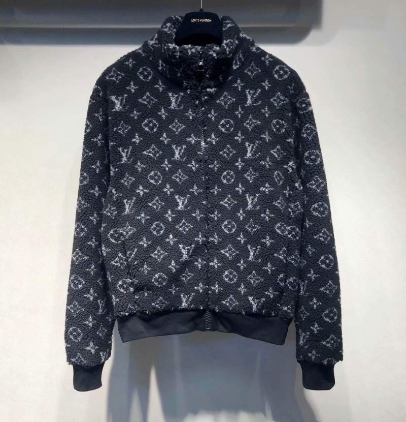 Buy Replica Louis Vuitton Monogram Jacquard Fleece Zip Through Jacket ...