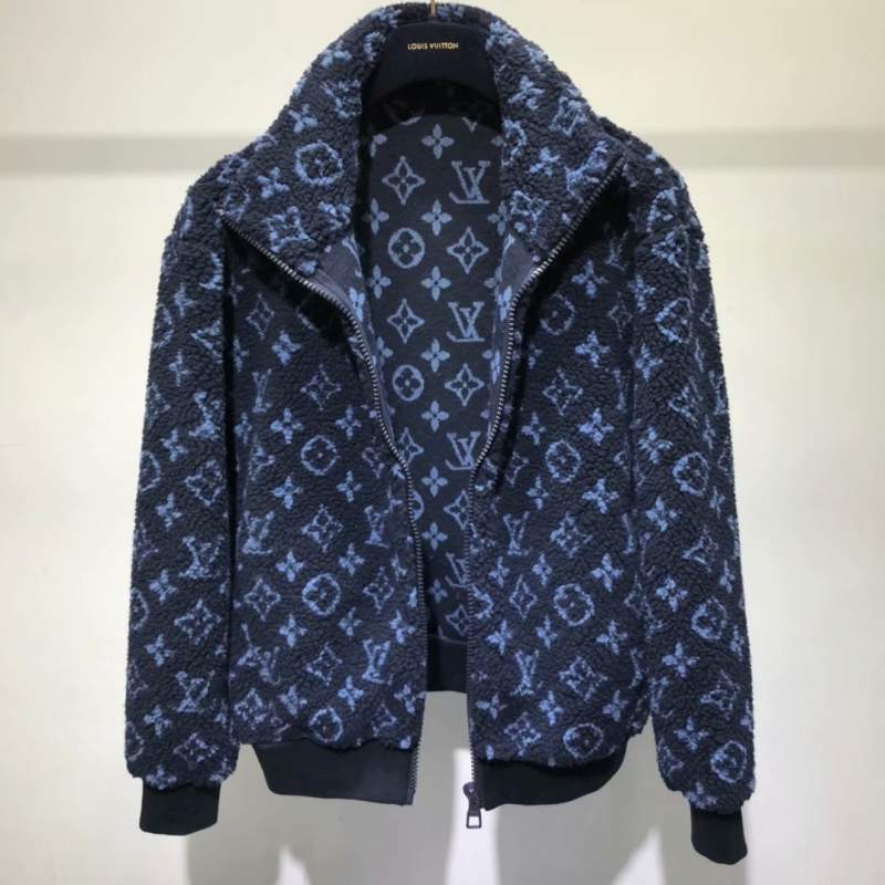 Buy Replica Louis Vuitton Monogram Jacquard Fleece Zip Through Jacket ...